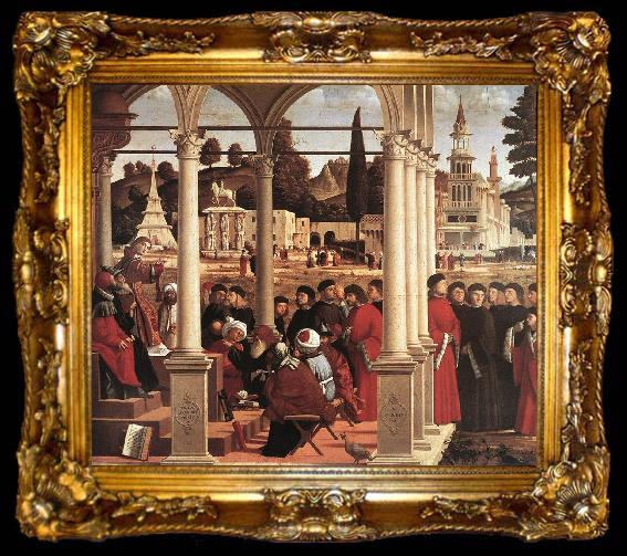 framed  CARPACCIO, Vittore Disputation of St Stephen  fgh, ta009-2